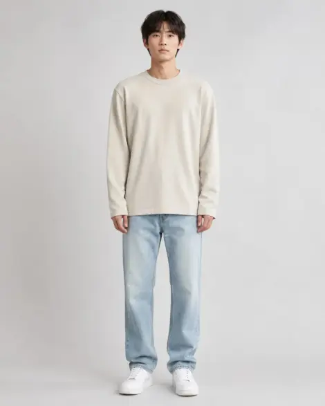 T-shirt Manches Longues Beige