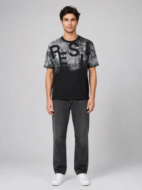 T-shirt Noir Gradient RESI
