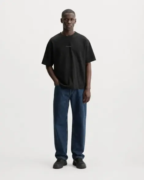 T-shirt Noir Message Dos