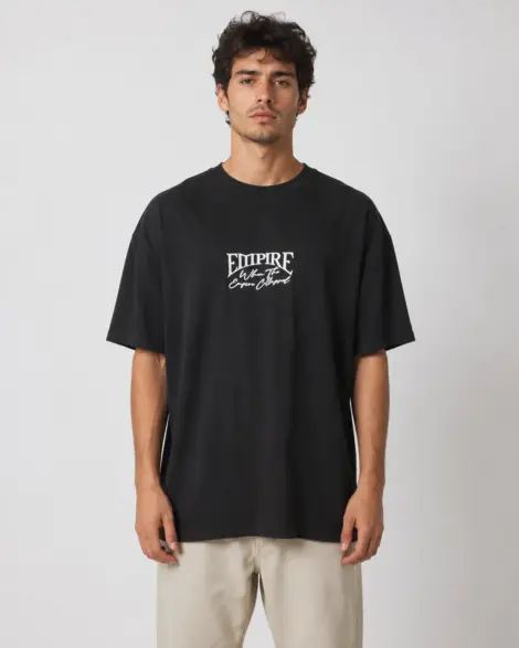 T-shirt Noir Oversize Graphic