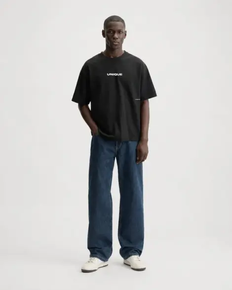 T-shirt Noir Oversize UNIQUE