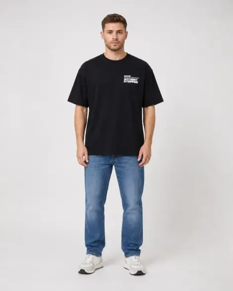 T-shirt Noir Without Stopping