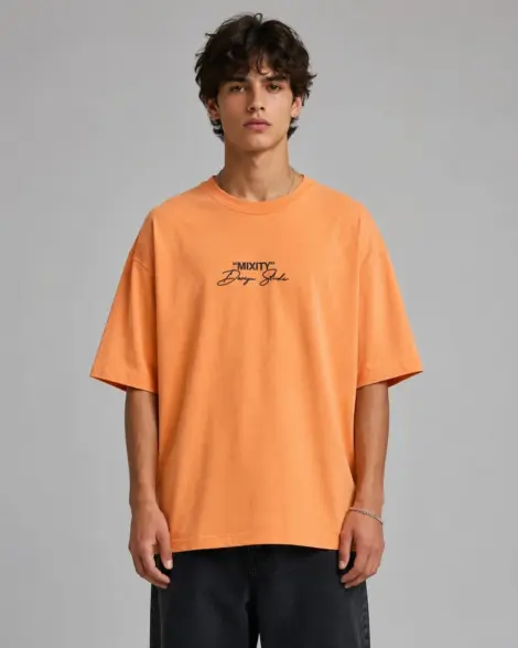 T-shirt Orange Oversize MIXITY