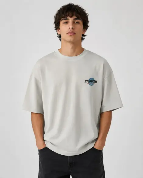 T-shirt Oversize Gris 2Morrow