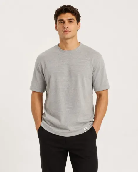 T-shirt Texturé Beige