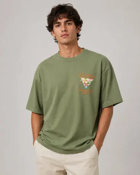 T-shirt Tropical Graphique