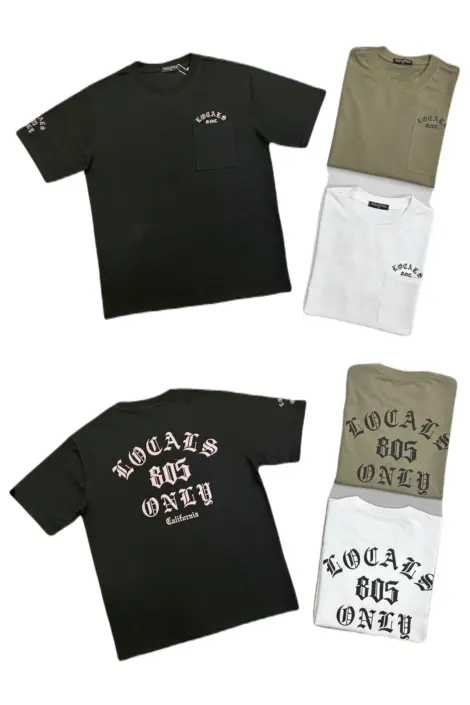 T-shirt uni manches courtes col rond avec motif