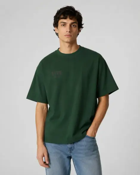 T-shirt Vert Floral Vive La Vie