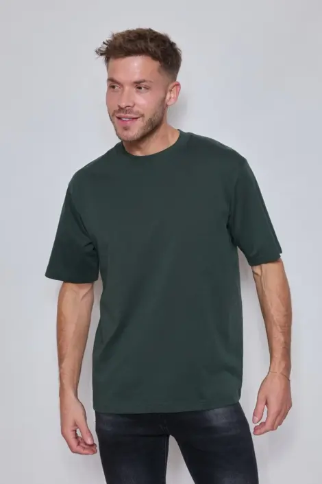 T-shirts uni homme col rond style oversize