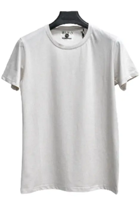T-shirts uni manches courtes col rond basique
