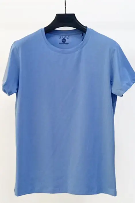 T-shirts uni manches courtes col rond basique