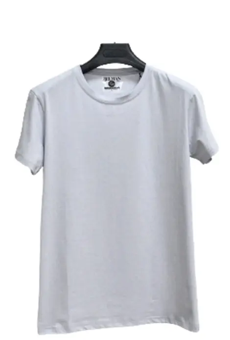 T-shirts uni manches courtes col rond basique
