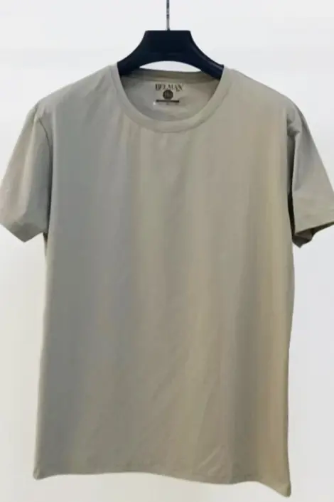 T-shirts uni manches courtes col rond basique