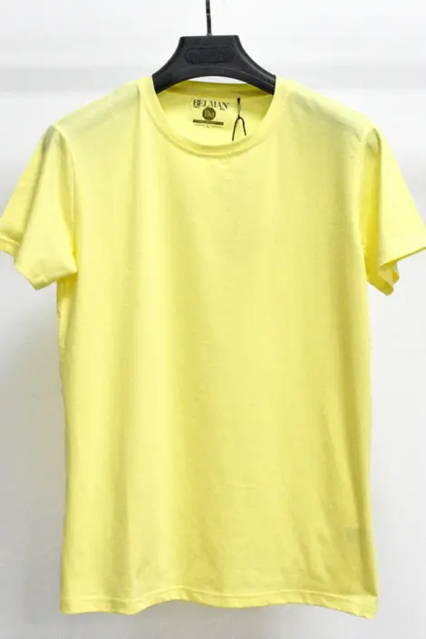 T-shirts uni manches courtes col rond basique