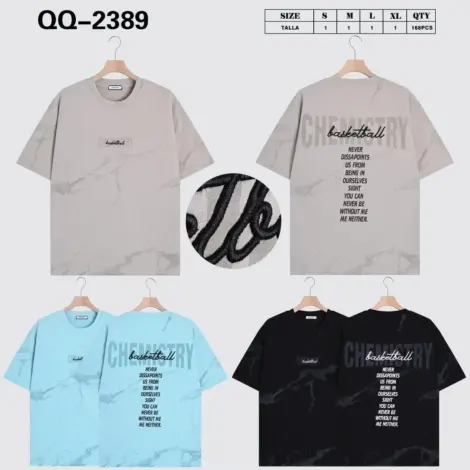 Tshirt oversize uni homme avec brodé BASKETBALL