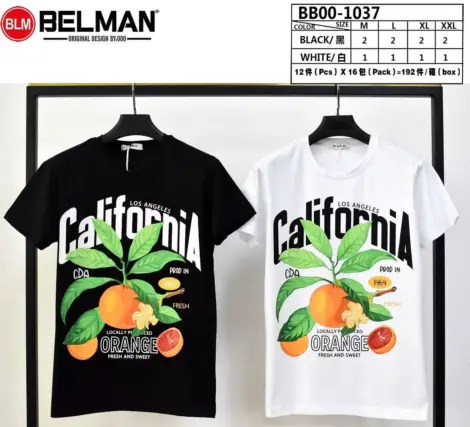 Tshirt uni homme à imprimé au devant
