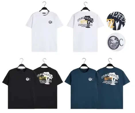 Tshirt Uni Homme avec poche et motif OCEANO PACIFICO