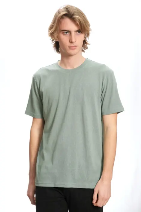 Tshirt uni Homme léger au toucher lin