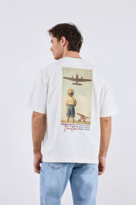 Tshirts uni oversize Homme avec broderie