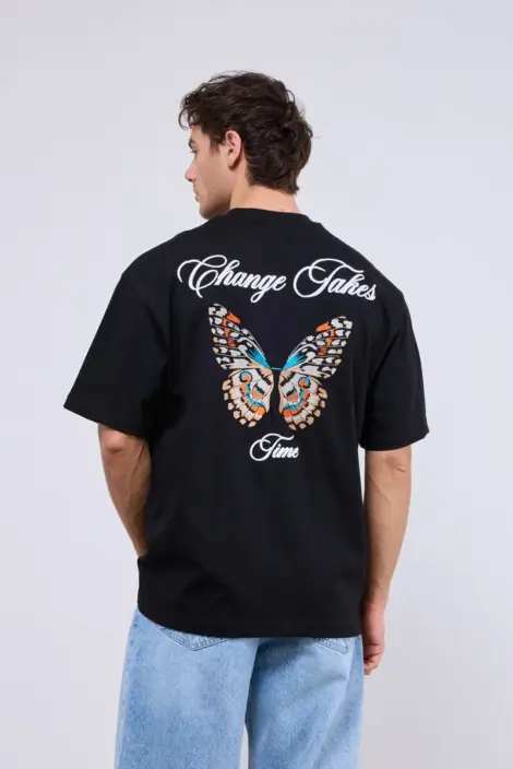 Tshirts uni oversize Homme avec broderie