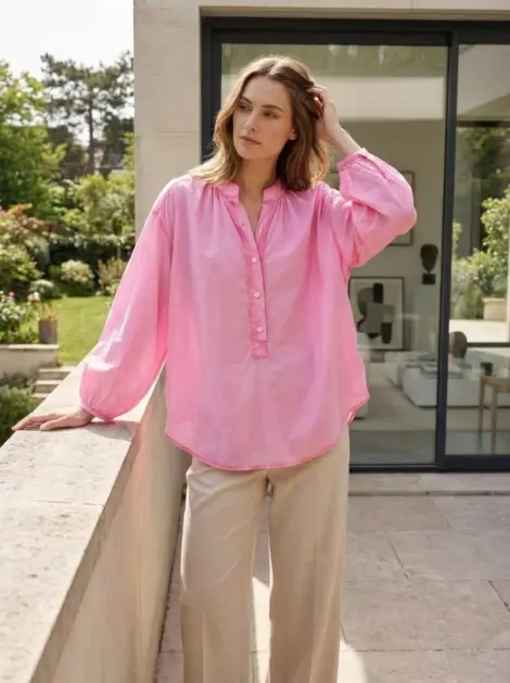 Blouse à Manches Bouffantes