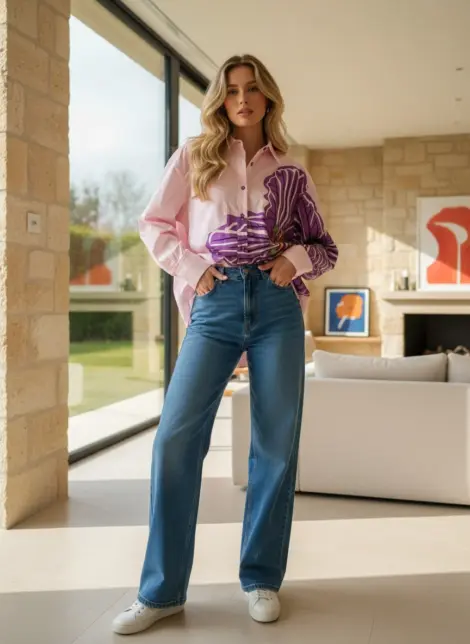 Chemise Fleur Géante