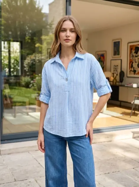 Chemise oversize à rayures