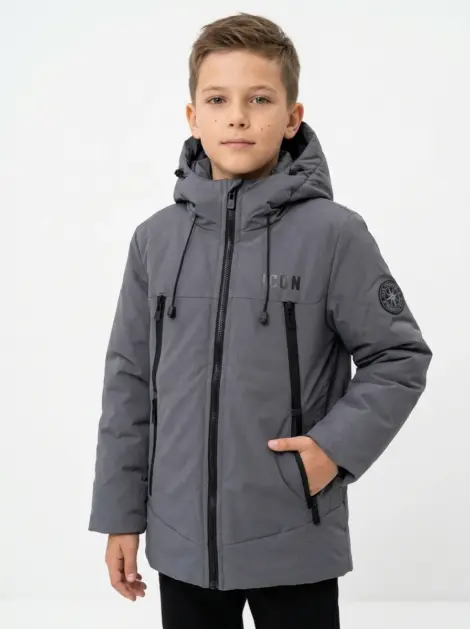 Doudoune avec capuche et logo