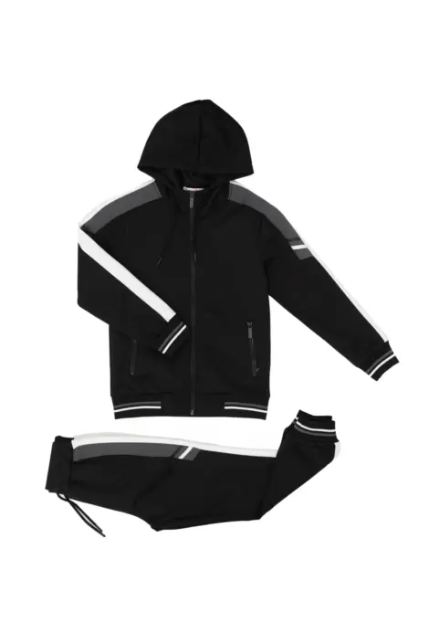 Ensemble jogging avec bande sur les côtés