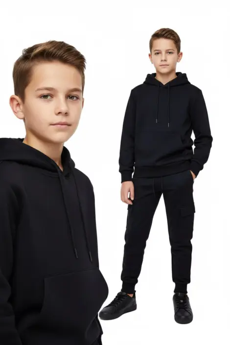 Ensemble jogging avec sweat à capuche et pantalon enfant
