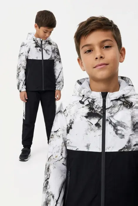 Ensemble jogging avec veste zip et pantalon enfant