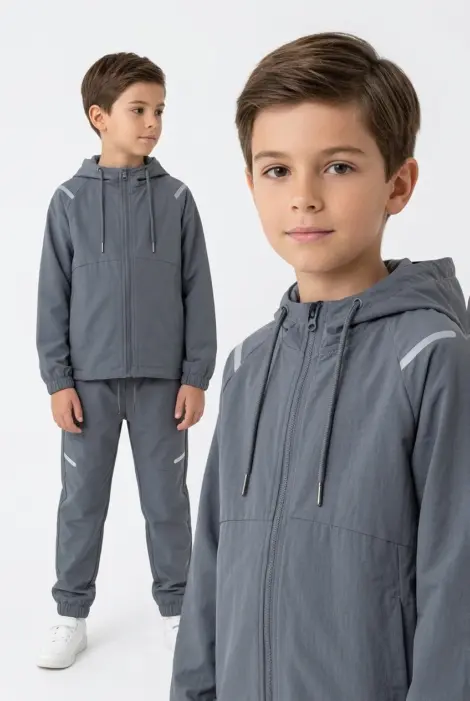 Ensemble jogging avec veste zip et pantalon enfant