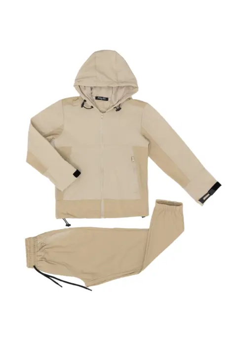 Ensemble jogging bi-couleur avec scratch