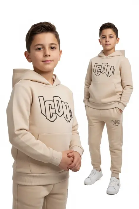 Ensemble jogging enfant ave motif ICON