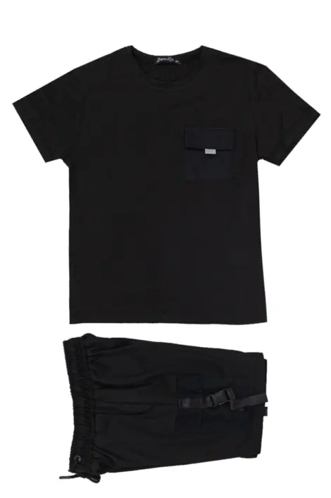 Ensemble t-shirt + short avec poches
