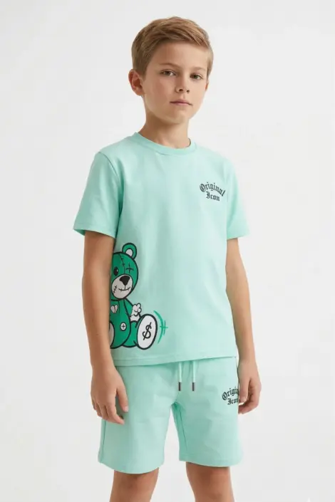 Ensemble t-shirt short enfant avec dessin