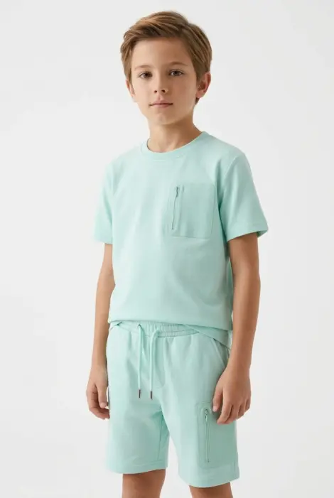 Ensemble t-shirt short enfant avec poche