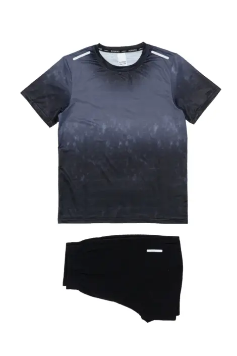 Ensemble tshirt en nylon et short en polyester