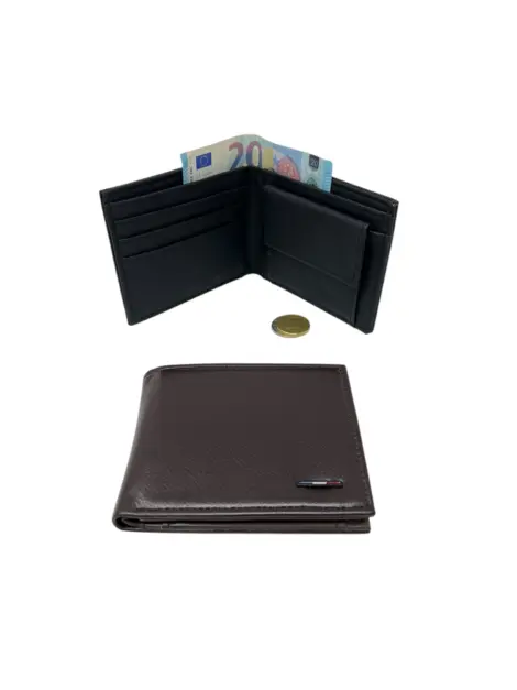 Porte billets Homme Similicuir monnaie Boite incluse