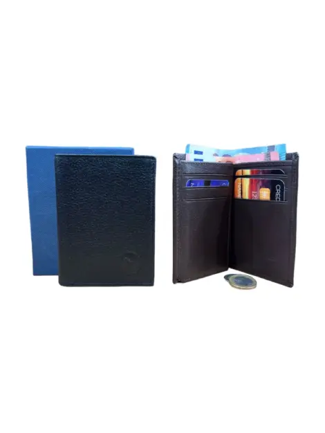 Porte cartes Homme RFID Protection 100% Cuir - Avec boite cadeau