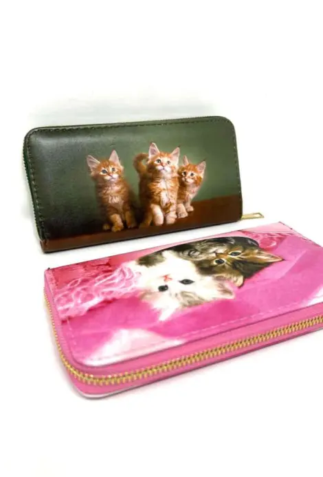 Porte-monnaie Femme Chat Grand