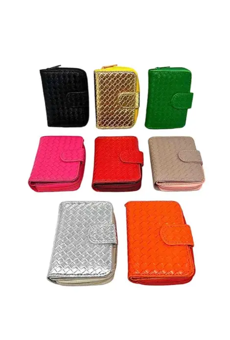 Porte-monnaie Femme Multi-cartes Espèces Croco Effet - GRAND