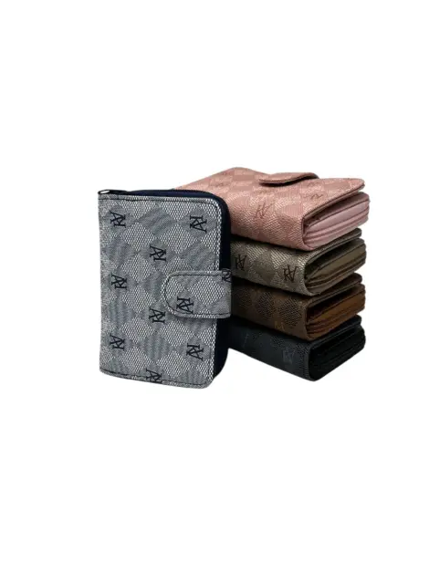 Porte-monnaie Femme Multi-cartes Espèces Croco Effet - GRAND