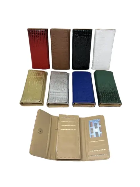 Porte-monnaie Femme Multi-cartes Especes - Croco