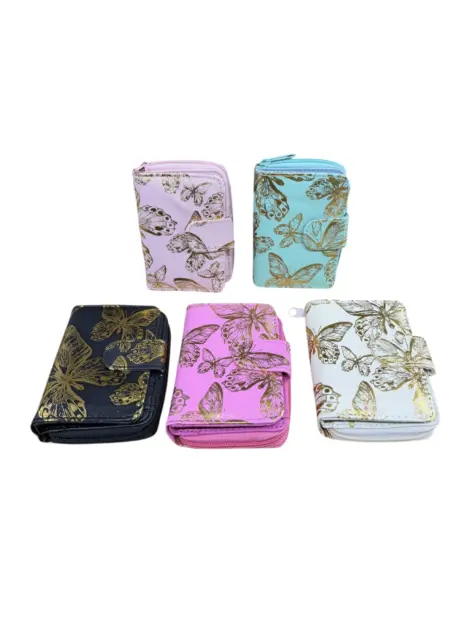 Porte-monnaie Femme Papillons Multi-cartes Espèces