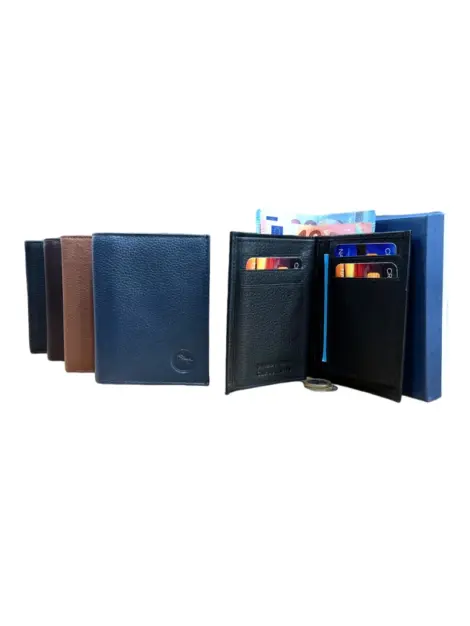 Portefeuille Homme Cuir - RFID Protection 100% Cuir - Avec boite cadeau