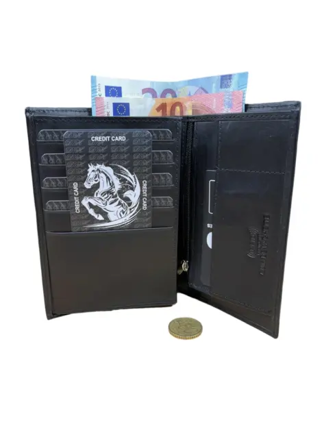 Portefeuille Homme Cuir Vachette RFID Protection - Cuir Lisse
