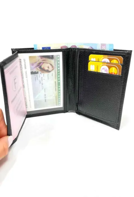 Portefeuille Homme Similicuir monnaie Boite incluse