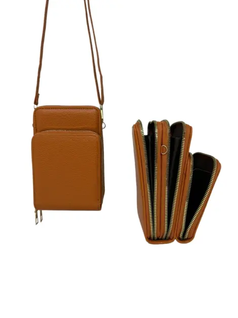 Sac Téléphone Portefeuille à bandoulière - 3 compartiments