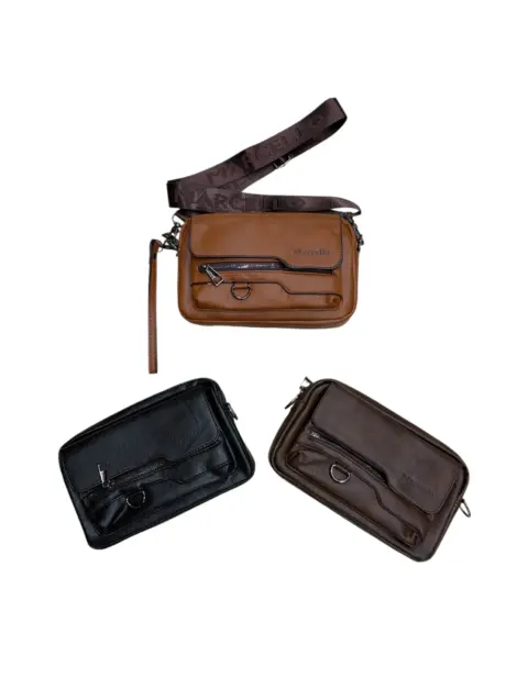 Sacoche Homme Bandoulière - Porté-travers & Oyster avec poignée